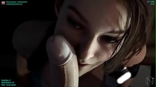 жилл sucks шүхэр cock